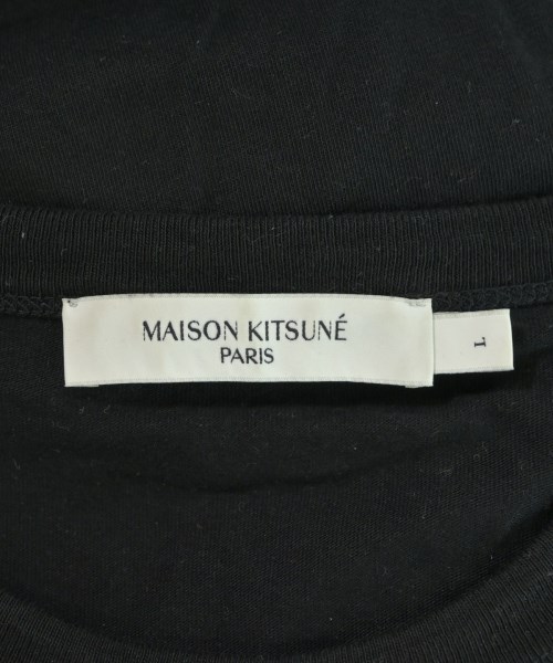 MAISON KITSUNE（メゾンキツネ）Tシャツ・カットソー 黒 サイズ:L メンズ/2200718158026