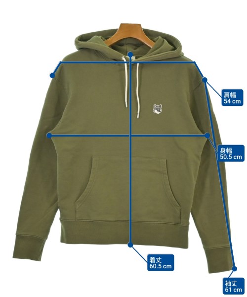 MAISON KITSUNE（メゾンキツネ）パーカー カーキ サイズ:S メンズ/2200645441017