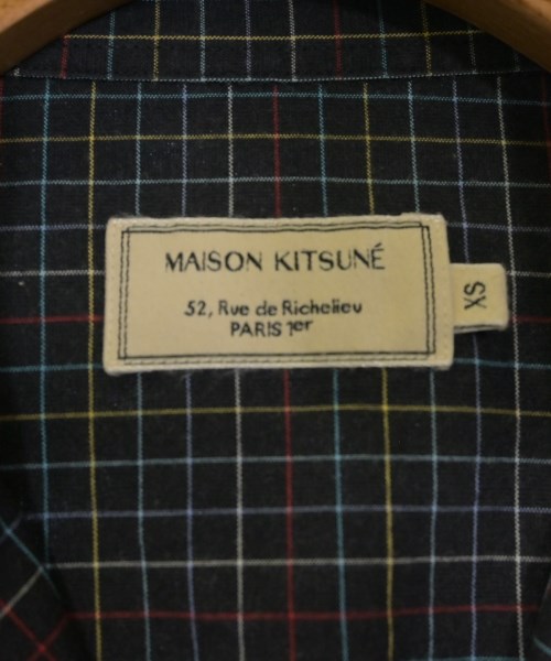 MAISON KITSUNE（メゾンキツネ）カジュアルシャツ 紺 サイズ:XS メンズ/2200645209037