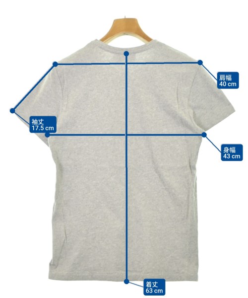 MAISON KITSUNE（メゾンキツネ）Tシャツ・カットソー グレー サイズ:XS メンズ/2200646404042