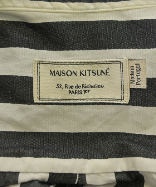MAISON KITSUNE（メゾンキツネ）カジュアルシャツ 黒 サイズ:39(M位) メンズ/2200647164051