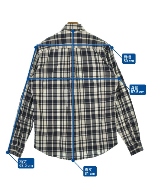 MAISON KITSUNE（メゾンキツネ）カジュアルシャツ 紺 サイズ:42(XS位) メンズ/2200648097051