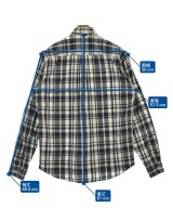 MAISON KITSUNE（メゾンキツネ）カジュアルシャツ 紺 サイズ:42(XS位) メンズ/2200648097051