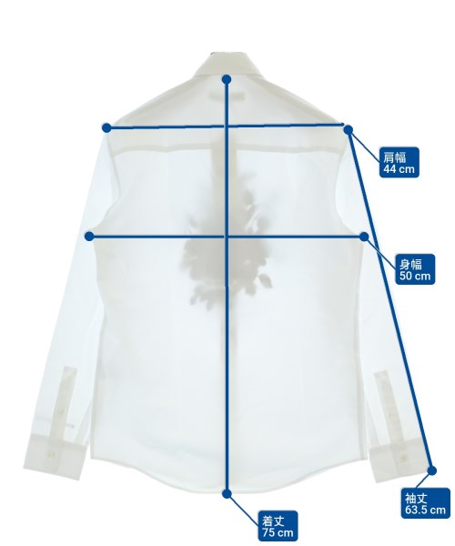 MAISON KITSUNE（メゾンキツネ）カジュアルシャツ 白 サイズ:XS メンズ/2200647536049