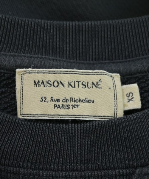 MAISON KITSUNE（メゾンキツネ）スウェット 黒 サイズ:XS メンズ/2200649442119