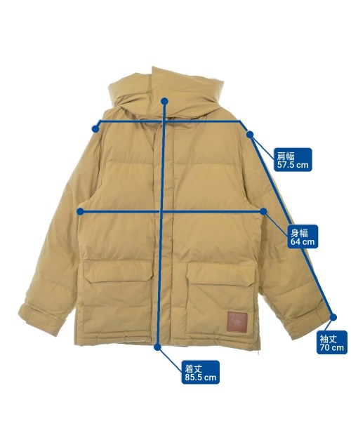 MAISON KITSUNE（メゾンキツネ）ダウンジャケット/ダウンベスト ベージュ サイズ:L メンズ/2200650448018