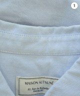 MAISON KITSUNE（メゾンキツネ）カジュアルシャツ 青 サイズ:34(XS位) メンズ/2200651317023