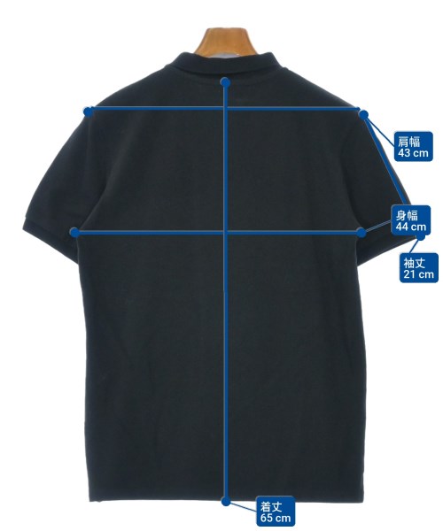 MAISON KITSUNE（メゾンキツネ）ポロシャツ 黒 サイズ:S メンズ/2200652750126