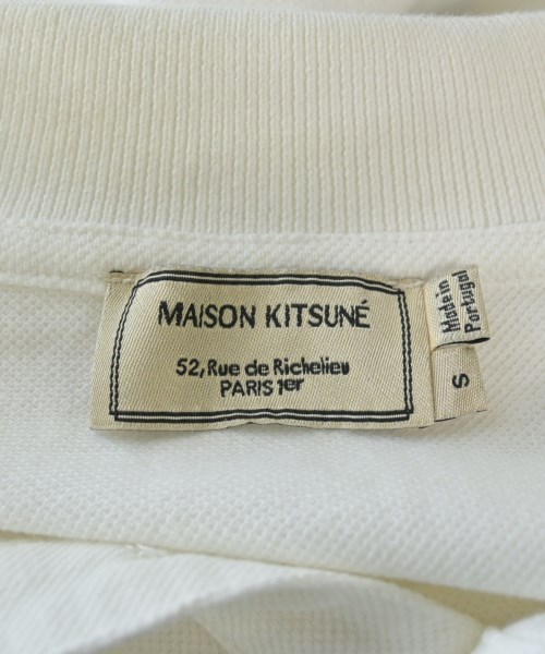 MAISON KITSUNE（メゾンキツネ）ポロシャツ 白 サイズ:S メンズ/2200652750133