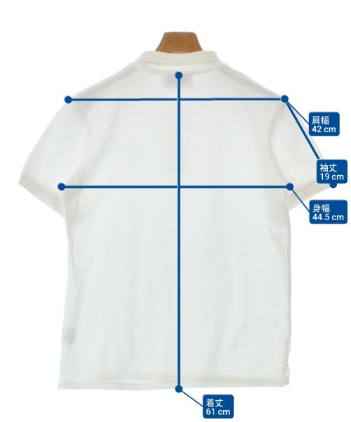 MAISON KITSUNE（メゾンキツネ）ポロシャツ 白 サイズ:S メンズ/2200652750133