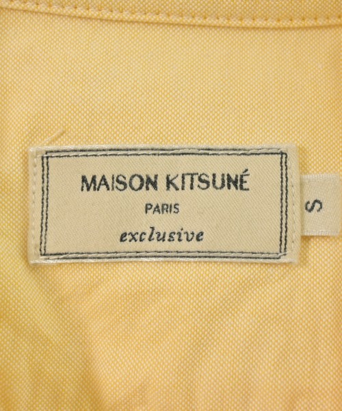 MAISON KITSUNE（メゾンキツネ）カジュアルシャツ 黄 サイズ:S メンズ/2200652869064