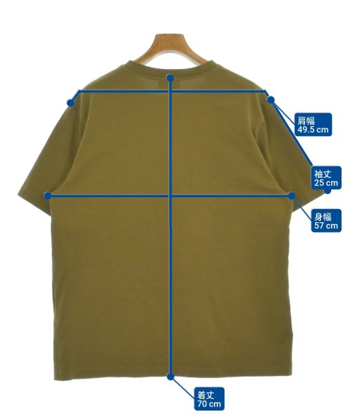 MAISON KITSUNE（メゾンキツネ）Tシャツ・カットソー カーキ サイズ:L メンズ/2200652869095
