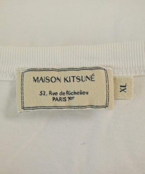 MAISON KITSUNE（メゾンキツネ）Tシャツ・カットソー 白 サイズ:XL メンズ/2200652871012