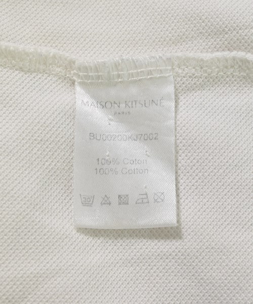 MAISON KITSUNE（メゾンキツネ）ポロシャツ 白 サイズ:L メンズ/2200703321015