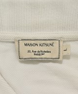 MAISON KITSUNE（メゾンキツネ）ポロシャツ 白 サイズ:L メンズ/2200703321015