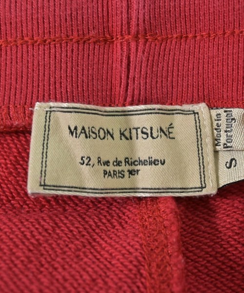 MAISON KITSUNE（メゾンキツネ）スウェットパンツ 赤 サイズ:S メンズ/2200705497237
