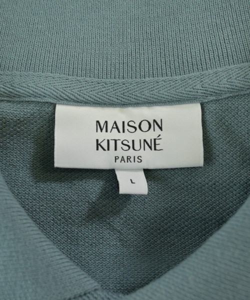 MAISON KITSUNE（メゾンキツネ）ポロシャツ 青 サイズ:L メンズ/2200706557039