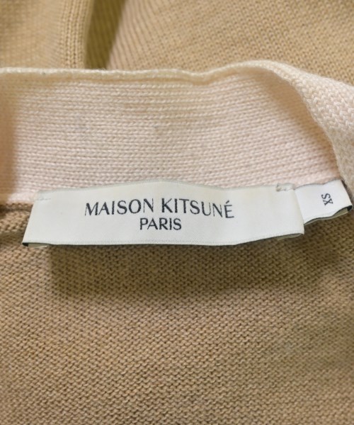MAISON KITSUNE（メゾンキツネ）カーディガン ベージュ サイズ:XS メンズ/2200707093031