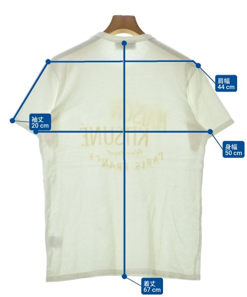 MAISON KITSUNE（メゾンキツネ）Tシャツ・カットソー 白 サイズ:S メンズ/2200708229033