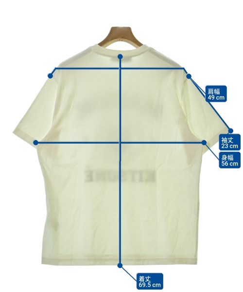 MAISON KITSUNE（メゾンキツネ）Tシャツ・カットソー 白 サイズ:M メンズ/2200709521075