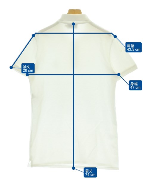 MAISON KITSUNE（メゾンキツネ）ポロシャツ 白 サイズ:S メンズ/2200663319060