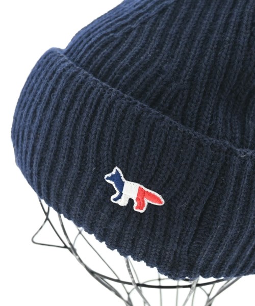 MAISON KITSUNE（メゾンキツネ）ニットキャップ・ビーニー 紺 サイズ:- メンズ/2200662950103