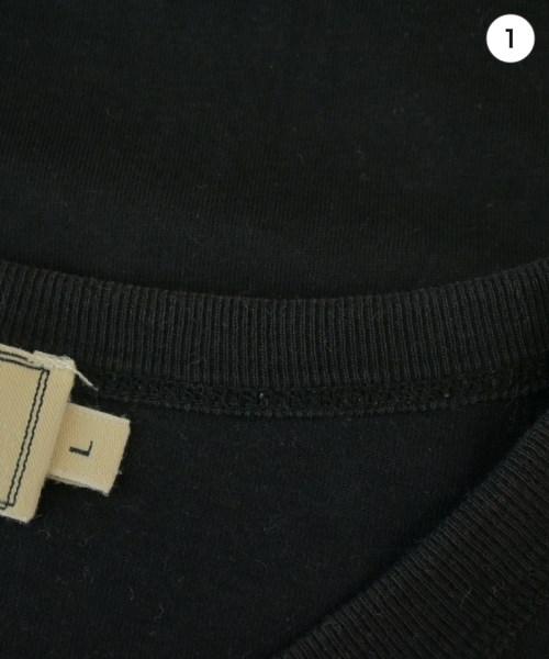 MAISON KITSUNE（メゾンキツネ）Tシャツ・カットソー 黒 サイズ:L メンズ/2200664326050