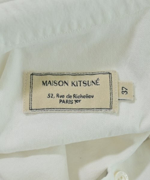 MAISON KITSUNE（メゾンキツネ）カジュアルシャツ 白 サイズ:37(XS位) メンズ/2200664437022