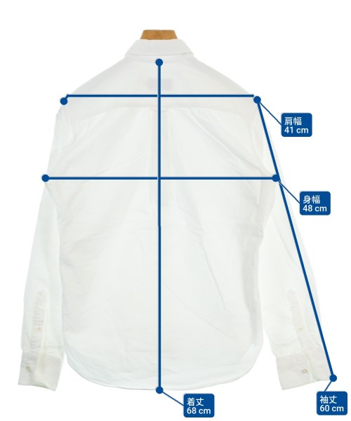 MAISON KITSUNE（メゾンキツネ）カジュアルシャツ 白 サイズ:37(XS位) メンズ/2200664437022