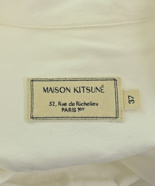 MAISON KITSUNE（メゾンキツネ）カジュアルシャツ 白 サイズ:37(XS位) メンズ/2200666012036