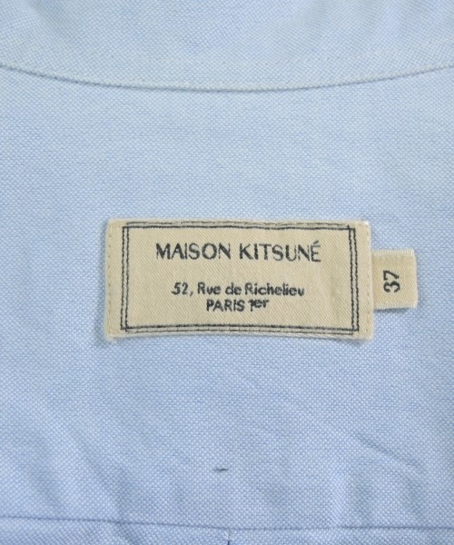 MAISON KITSUNE（メゾンキツネ）カジュアルシャツ 青 サイズ:37(XS位) メンズ/2200666012043