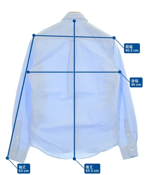 MAISON KITSUNE（メゾンキツネ）カジュアルシャツ 青 サイズ:37(XS位) メンズ/2200666012043