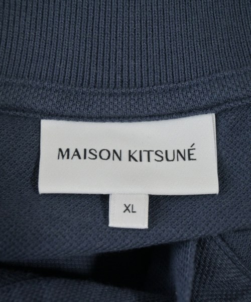 MAISON KITSUNE（メゾンキツネ）ポロシャツ 紺 サイズ:XL メンズ/2200667987180