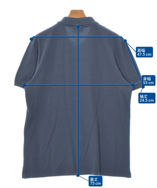 MAISON KITSUNE（メゾンキツネ）ポロシャツ 紺 サイズ:XL メンズ/2200667987180