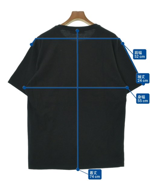MAISON KITSUNE（メゾンキツネ）Tシャツ・カットソー 黒 サイズ:L メンズ/2200667549074