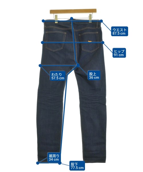 MAISON KITSUNE（メゾンキツネ）デニムパンツ 紺 サイズ:32(L位) メンズ/2200671644031