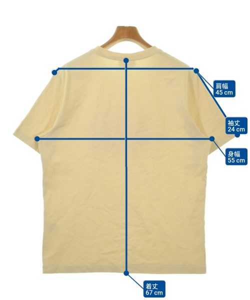 MAISON KITSUNE（メゾンキツネ）Tシャツ・カットソー ベージュ サイズ:S メンズ/2200665901089
