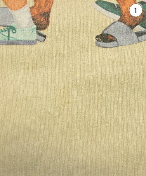 MAISON KITSUNE（メゾンキツネ）Tシャツ・カットソー ベージュ サイズ:S メンズ/2200665901089