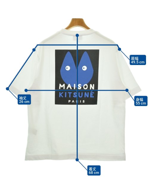 MAISON KITSUNE（メゾンキツネ）Tシャツ・カットソー 白 サイズ:S メンズ/2200730357087