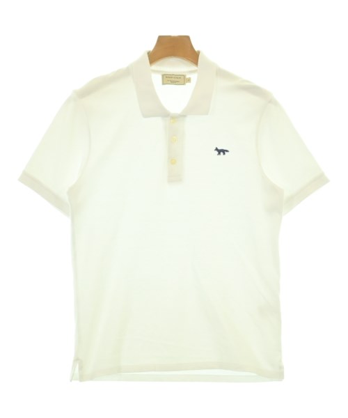 MAISON KITSUNE（メゾンキツネ）ポロシャツ 白 サイズ:S メンズ/2200730796015