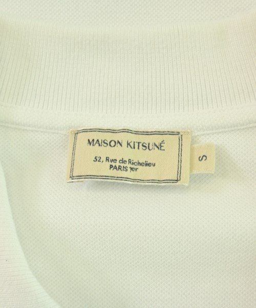 MAISON KITSUNE（メゾンキツネ）ポロシャツ 白 サイズ:S メンズ/2200730796015