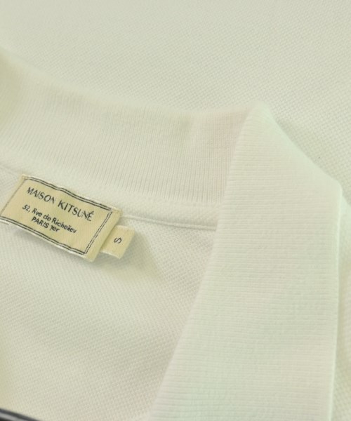 MAISON KITSUNE（メゾンキツネ）ポロシャツ 白 サイズ:S メンズ/2200730796015