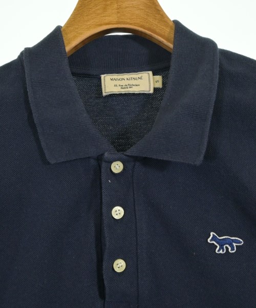 MAISON KITSUNE（メゾンキツネ）ポロシャツ 紺 サイズ:S メンズ/2200730796022