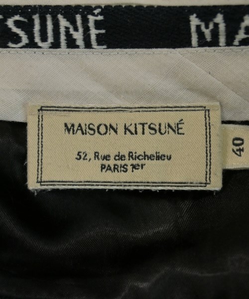 MAISON KITSUNE（メゾンキツネ）スラックス 黒 サイズ:40(S位) メンズ/2200732879013
