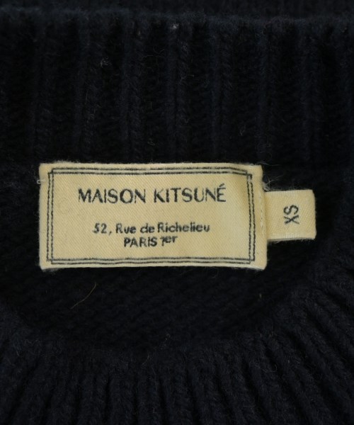 MAISON KITSUNE（メゾンキツネ）ニット・セーター 紺 サイズ:XS メンズ/2200725405380