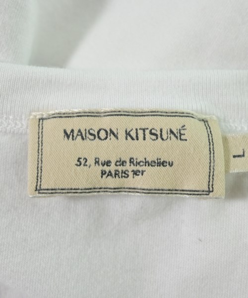 MAISON KITSUNE（メゾンキツネ）Tシャツ・カットソー 白 サイズ:L メンズ/2200734781215