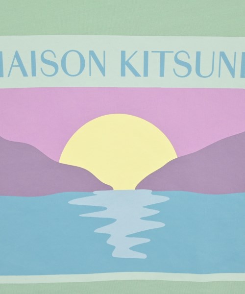 MAISON KITSUNE（メゾンキツネ）Tシャツ・カットソー 緑 サイズ:L メンズ/2200735757035