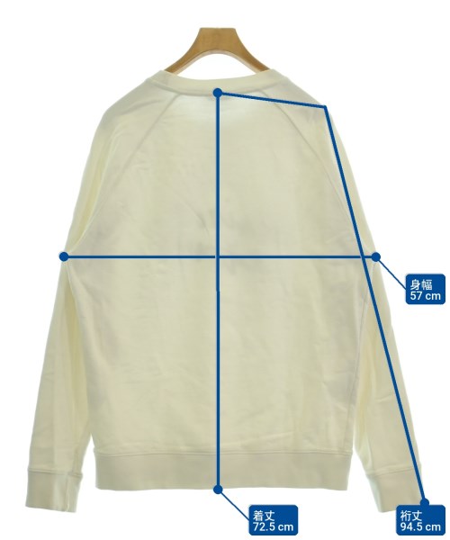 MAISON KITSUNE（メゾンキツネ）スウェット 白 サイズ:XL メンズ/2200711508057