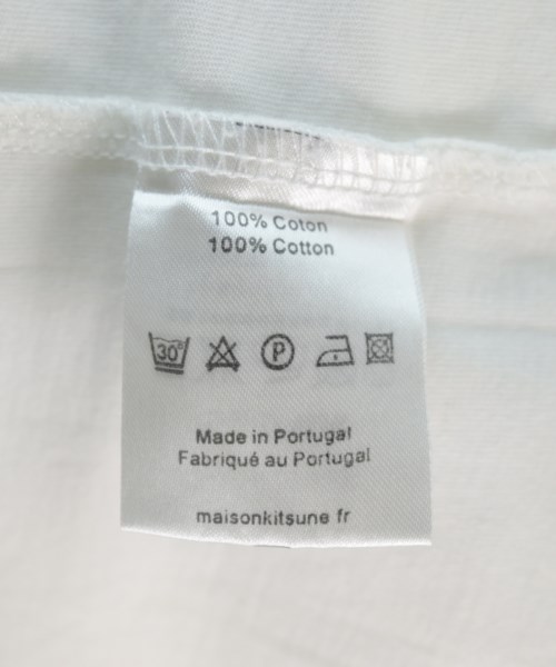 MAISON KITSUNE（メゾンキツネ）Tシャツ・カットソー 白 サイズ:XS メンズ/2200719898112