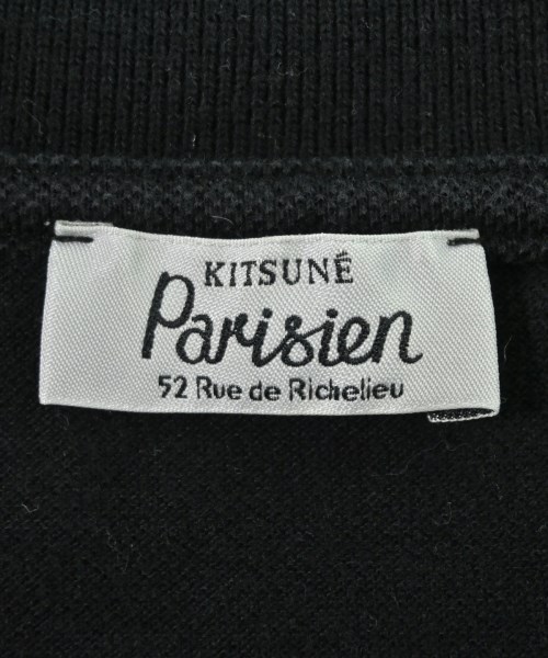 MAISON KITSUNE（メゾンキツネ）ポロシャツ 黒 サイズ:M メンズ/2200717268290